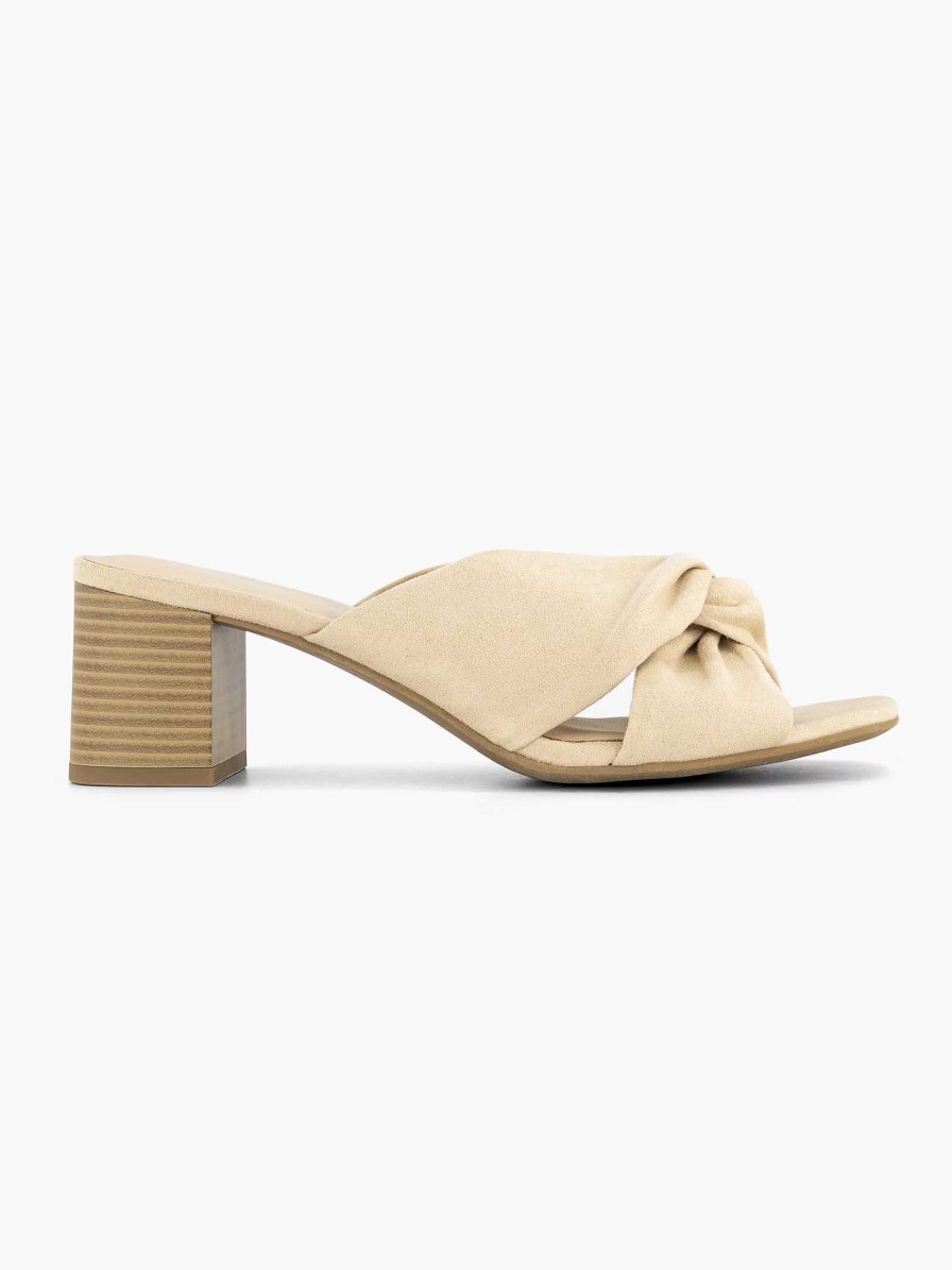 Sandals | Graceland Beige Slipper Button