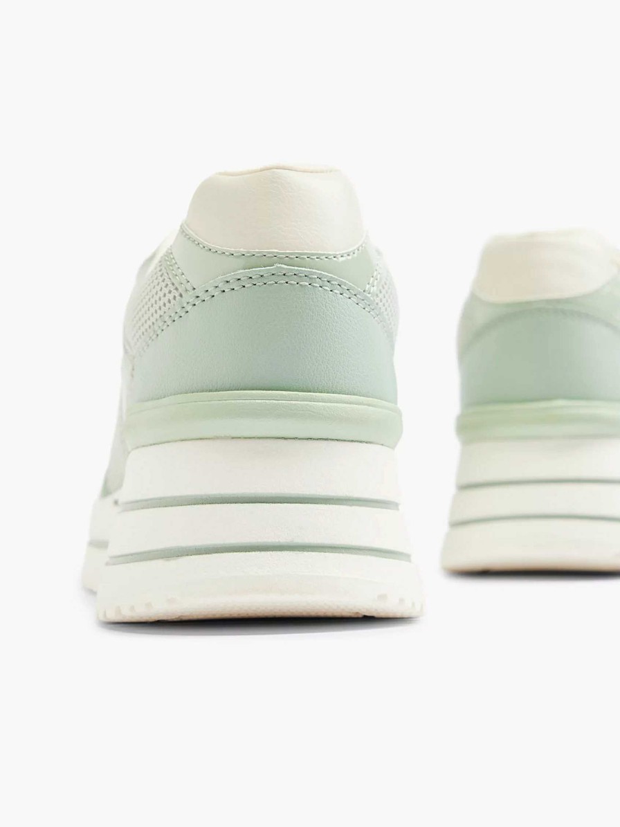 Sneakers | Graceland Light Green Sneaker Platform