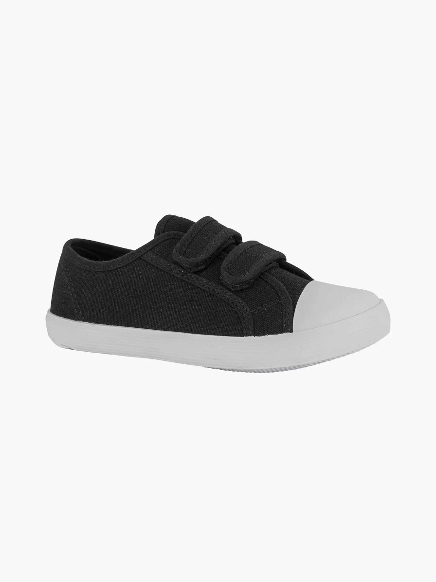 Baby Shoes | Vty Black Gym Shoe Velcro