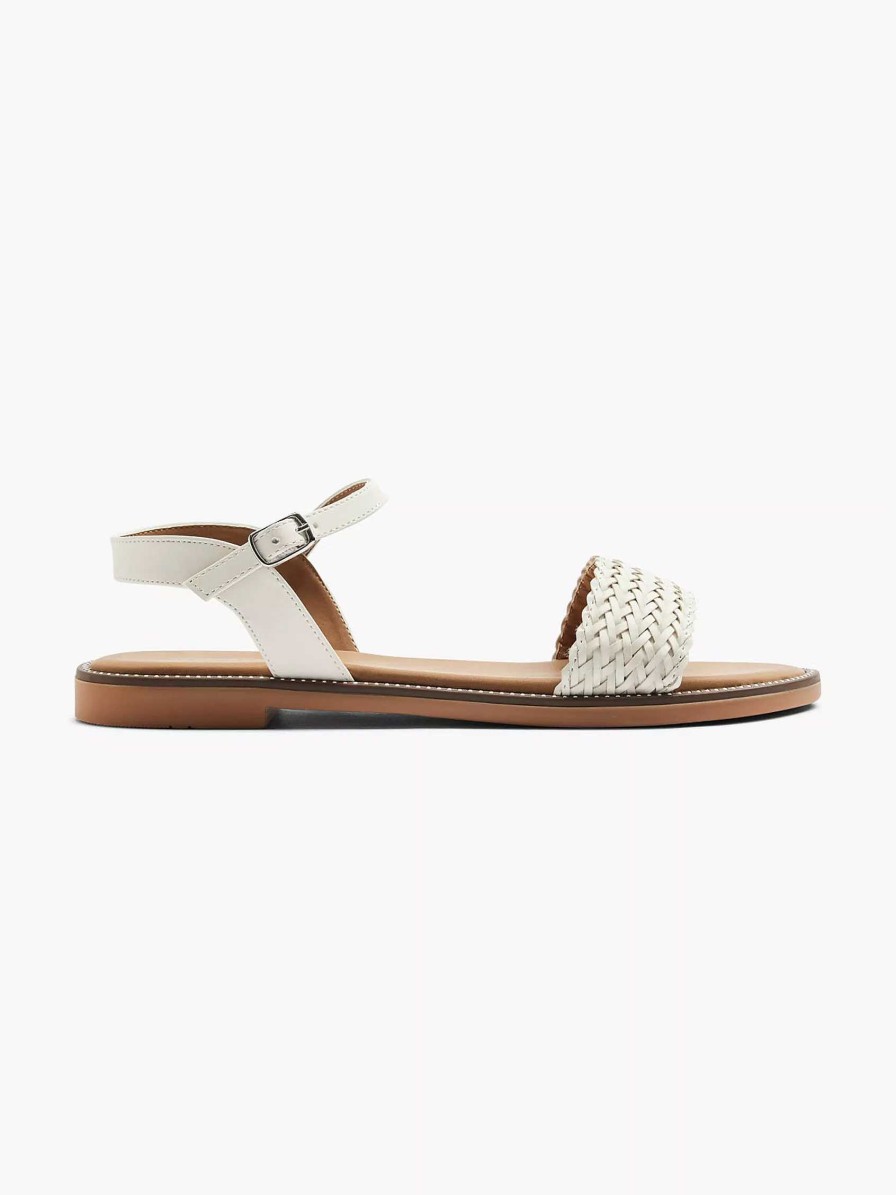 Sandals | Graceland White Sandal Braided