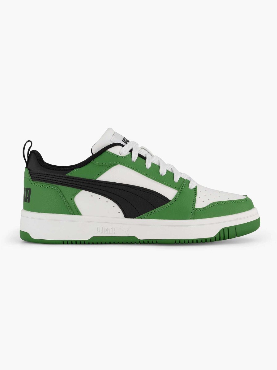 Boys' Shoes | Puma Green Rebound V6 Lo Jr