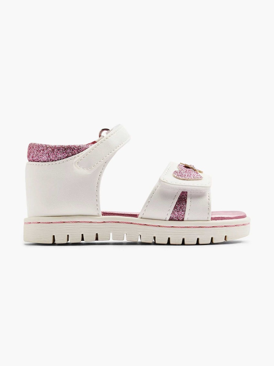 Boys' Shoes | Cupcake Couture White Sandal Heart