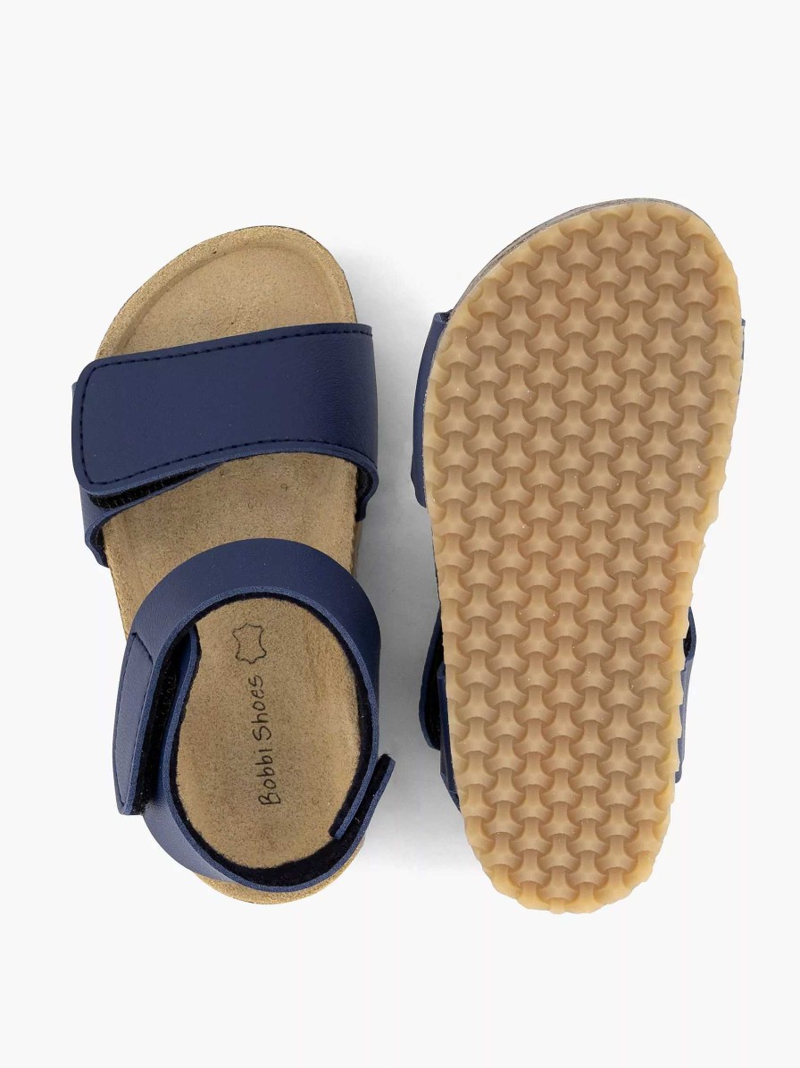 Boys' Shoes | Bobbi-Shoes Blue Sandal Velcro