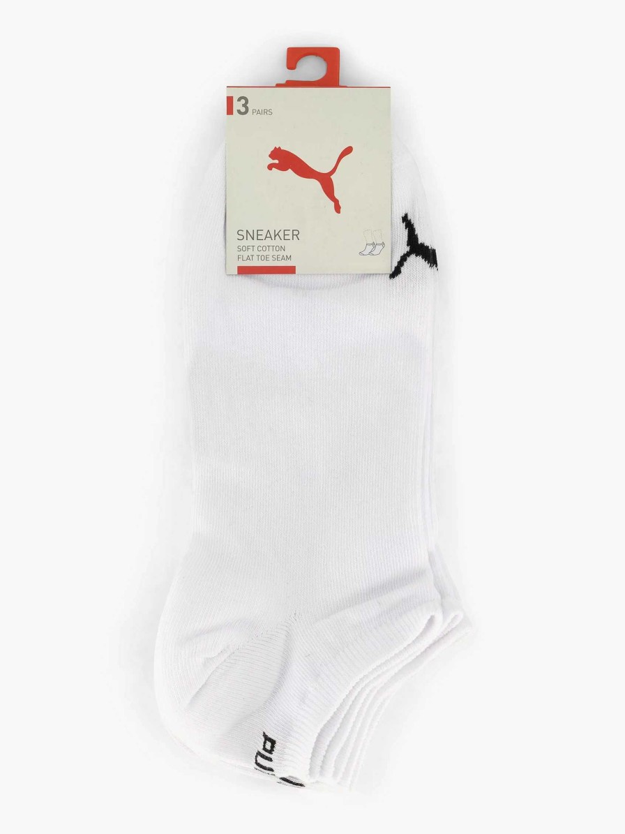 Socks | Puma White Puma Sneaker Plain 3 Pack 39-42