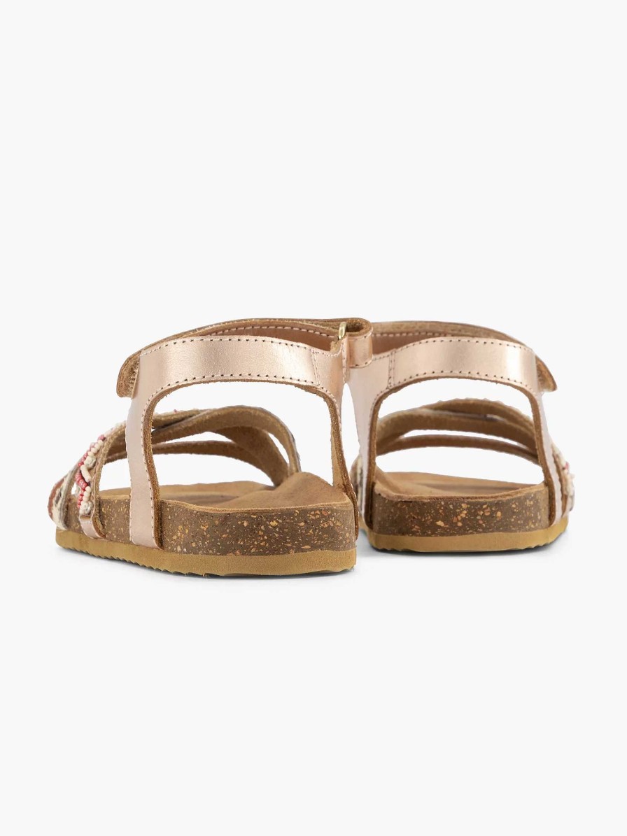 Boys' Shoes | Limelight girl Gold Leather Sandal Beads