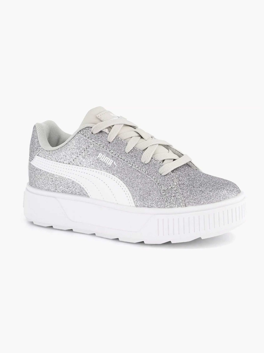 Boys' Shoes | Puma Silver Karmen Glitz Ps Glitter