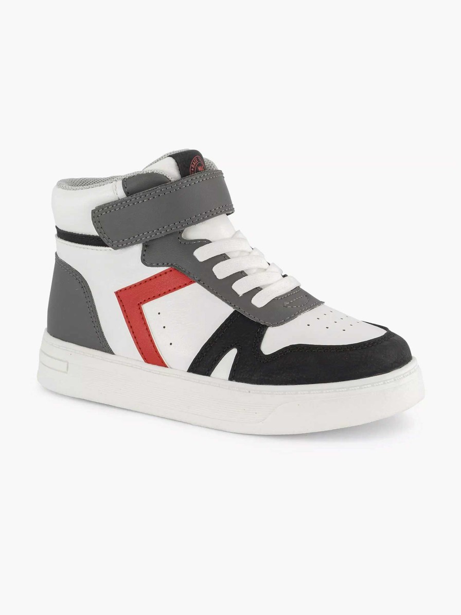 Boys' Shoes | Vty White High Sneaker