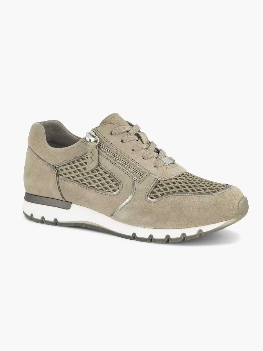 Comfort Shoes | Medicus Sand-Colored Leather Comfort Sneaker