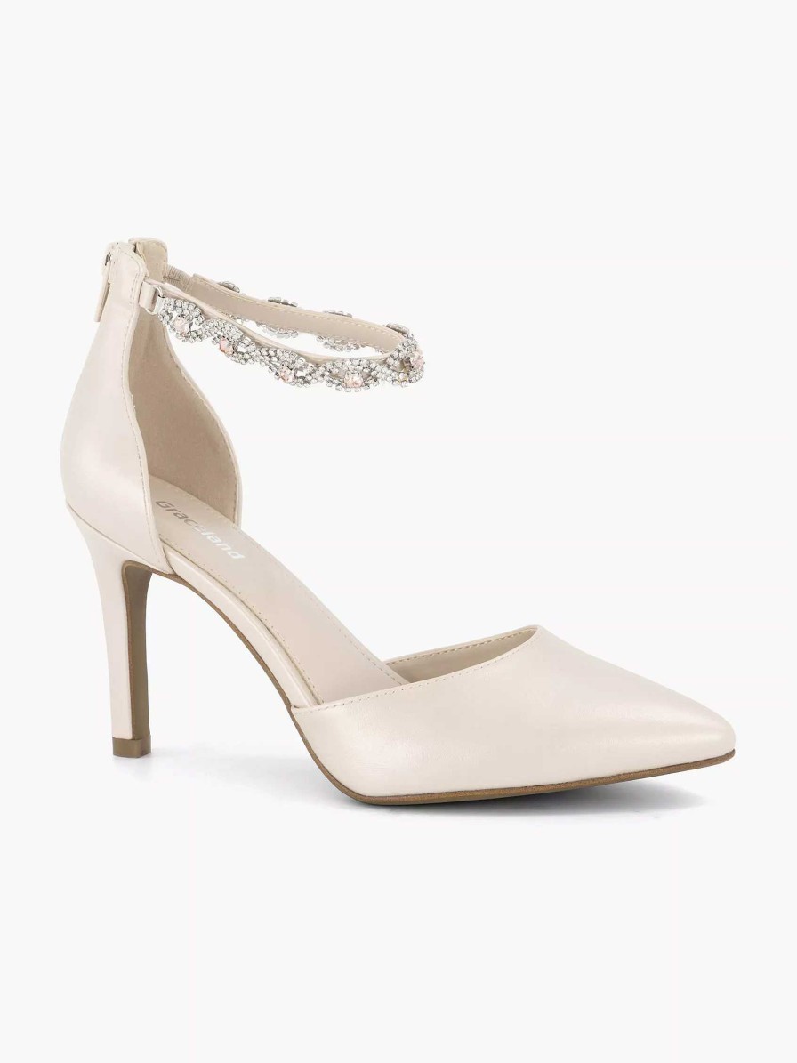 Pumps | Graceland Nude Pump Gemstones