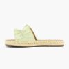 Flip Flops | Graceland Light Green Slipper Ruffles