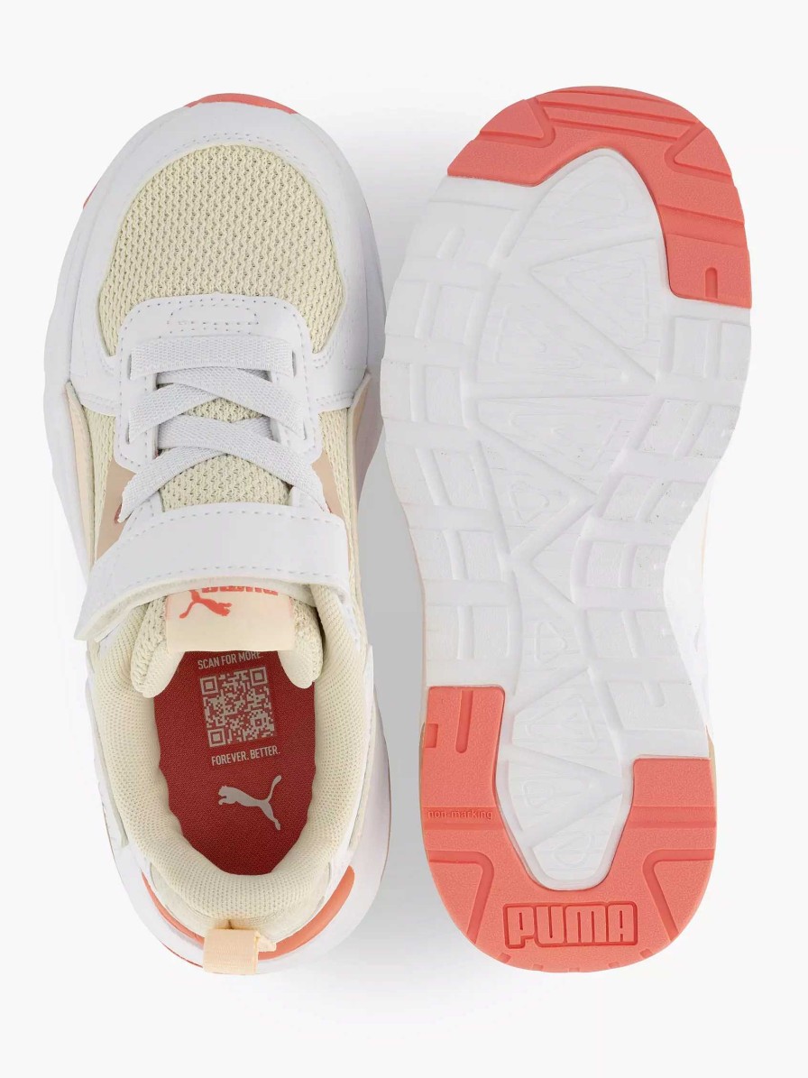 Boys' Shoes | Puma White Sneaker Trinity Lite Ac