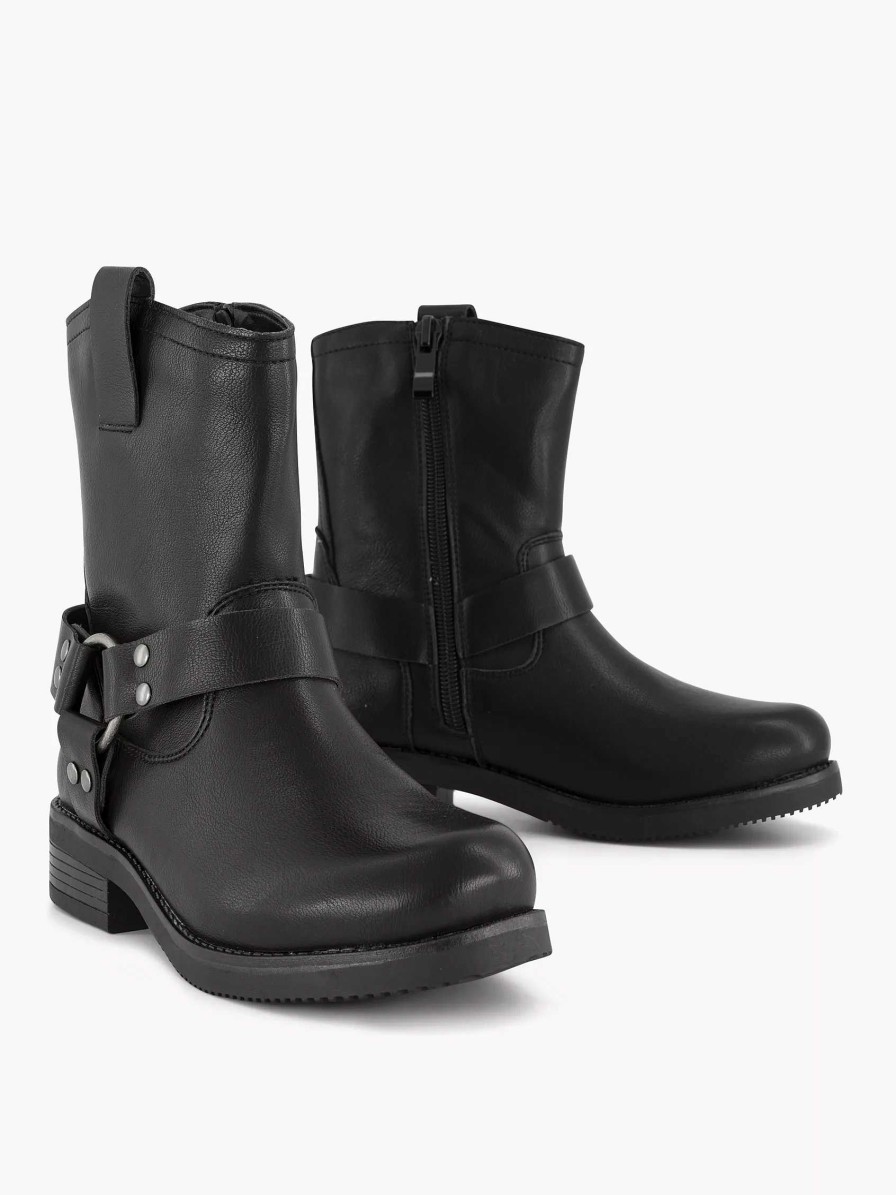 Baby Shoes | Oxmox Black Ankle Boots