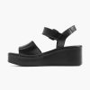 Sandals | 5th Avenue Black Platform Leather Sandal