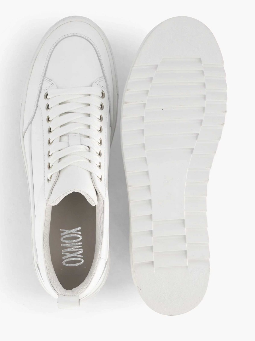 Sneakers | Oxmox White Leather Sneaker