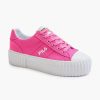 Sneakers | FILA Pink Platform Canvas Sneaker