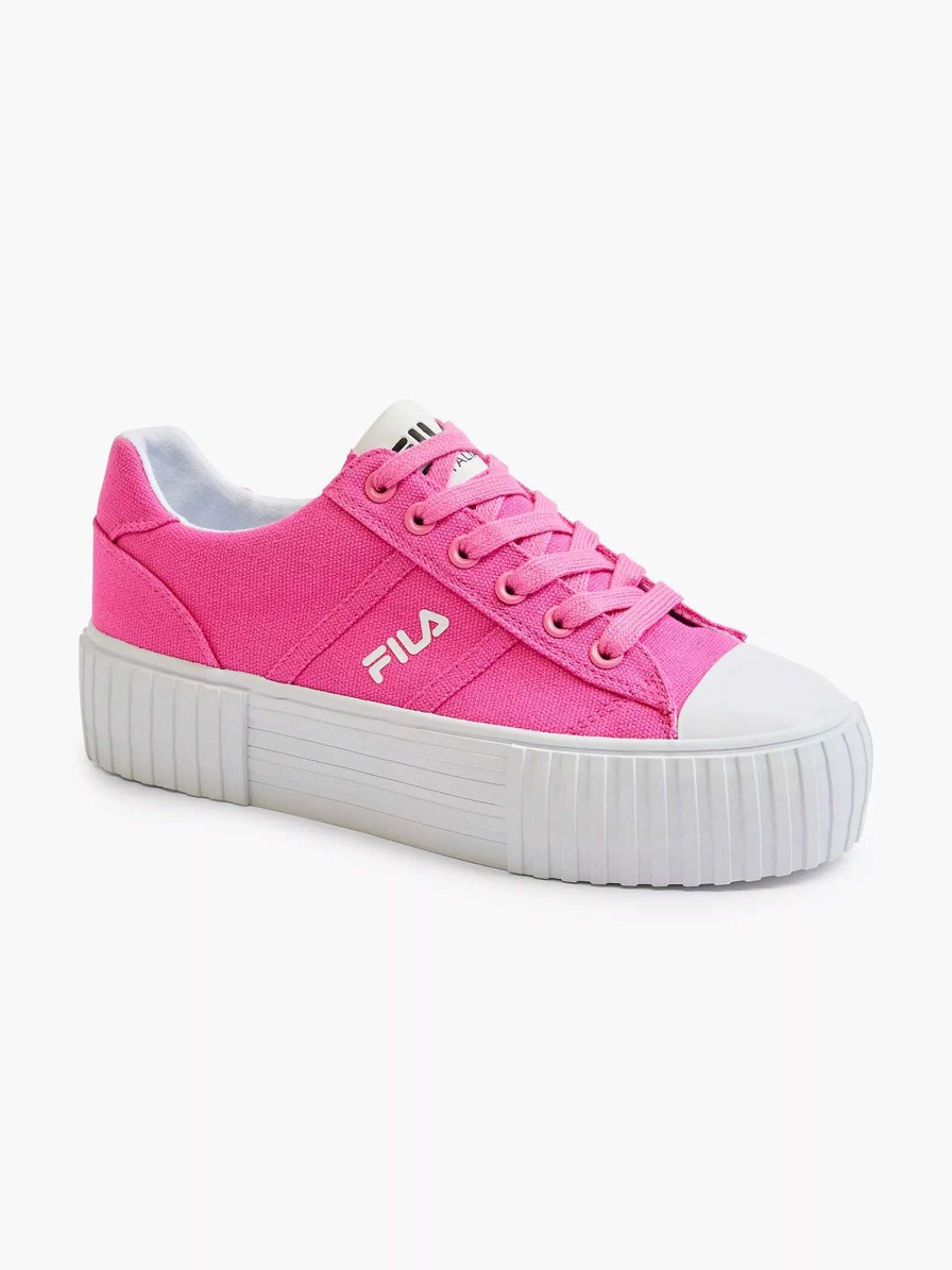 Sneakers | FILA Pink Platform Canvas Sneaker