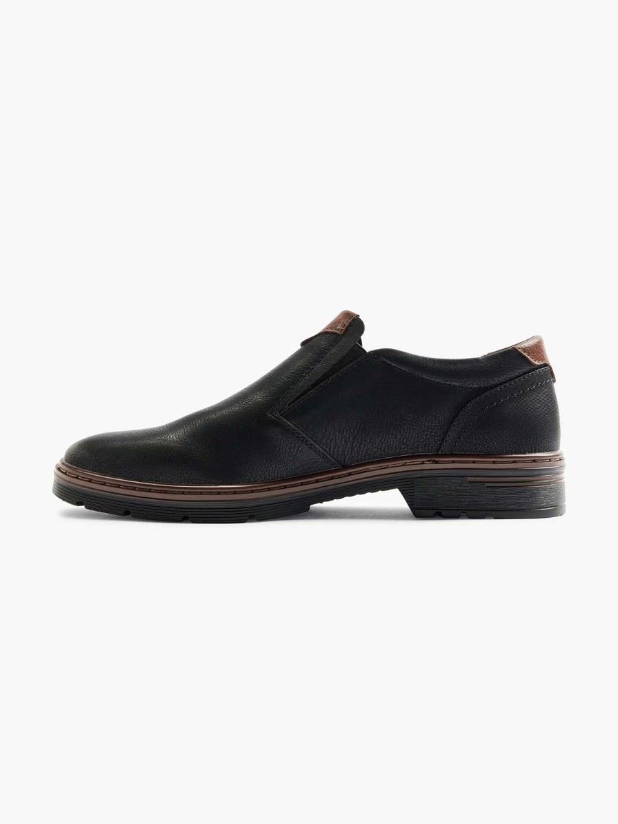 Loafers | Easy Street Black Comfort Slip-On Elastic