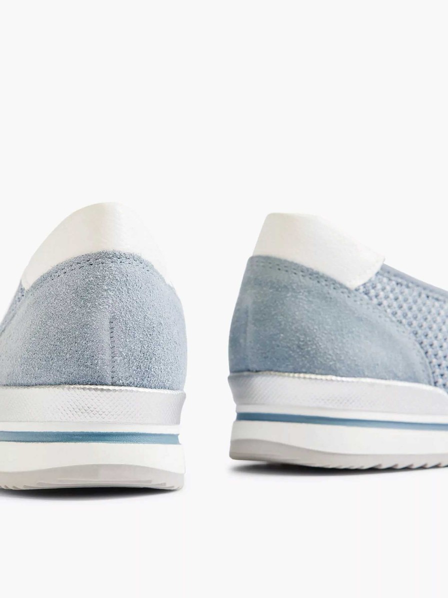 Comfort Shoes | Medicus Light Blue Comfort Slip-On