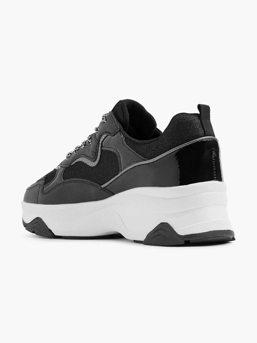 Sneakers | Oxmox Black Chunky Sneaker