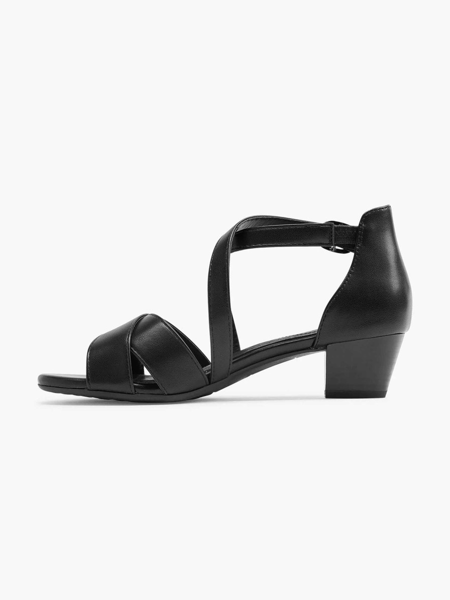 Comfort Shoes | Easy Street Black Sandalette