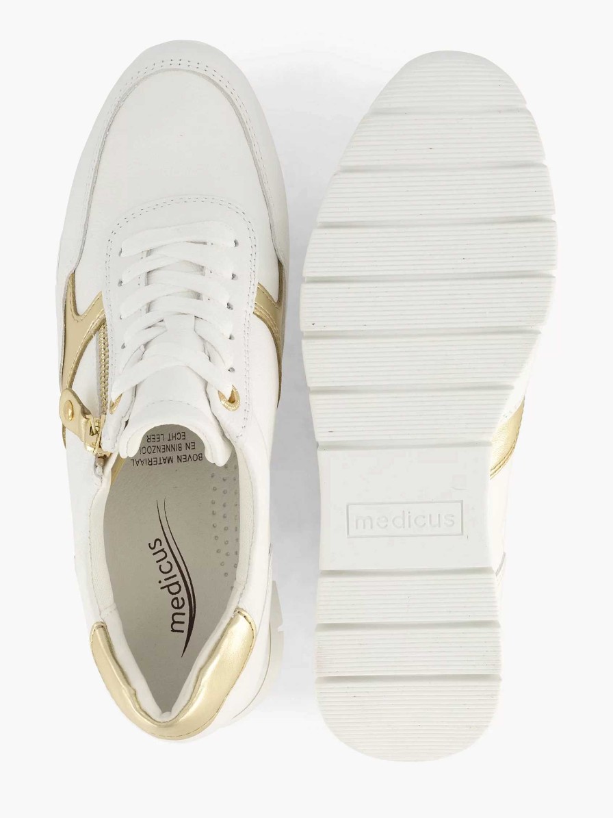 Sneakers | Medicus White Leather Comfort Sneaker