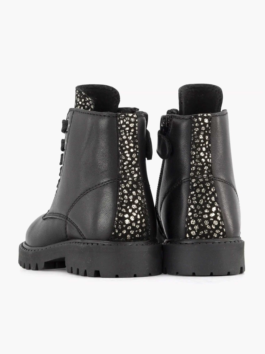 Boys' Shoes | Limelight girl Black Leather Lace Boot