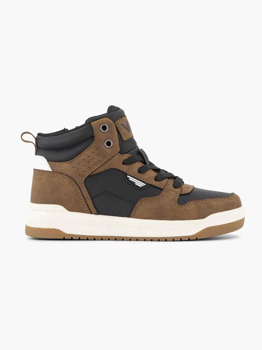 Boys' Shoes | Vty Brown High Sneaker