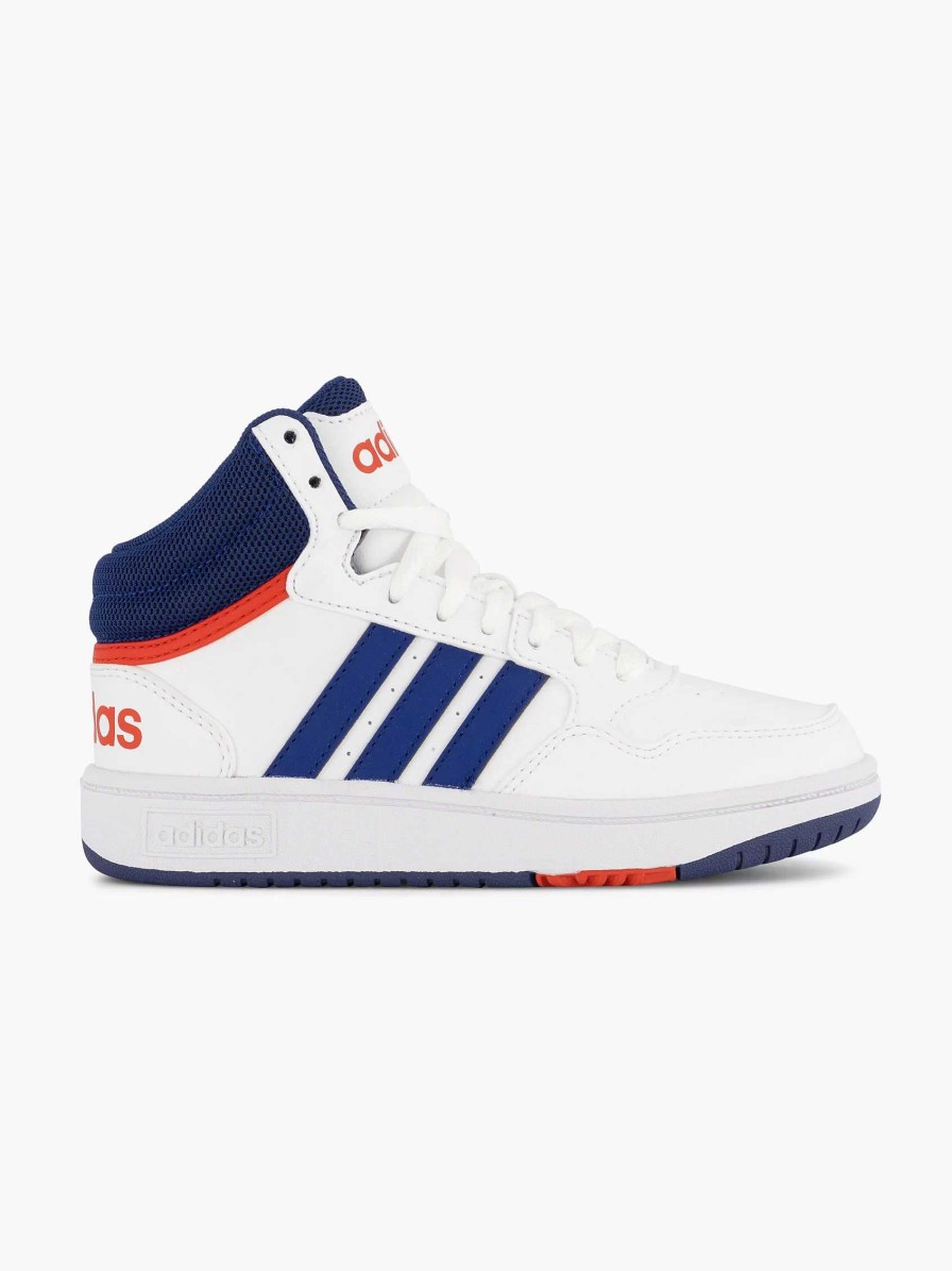 Boys' Shoes | adidas Witte Hoops Mid 3.0 K