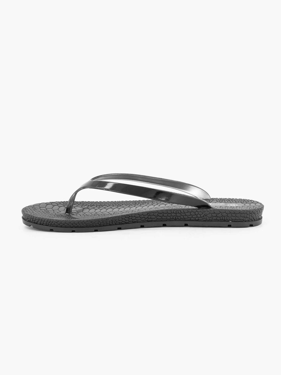 Flip Flops | Blue Fin Black Thongs