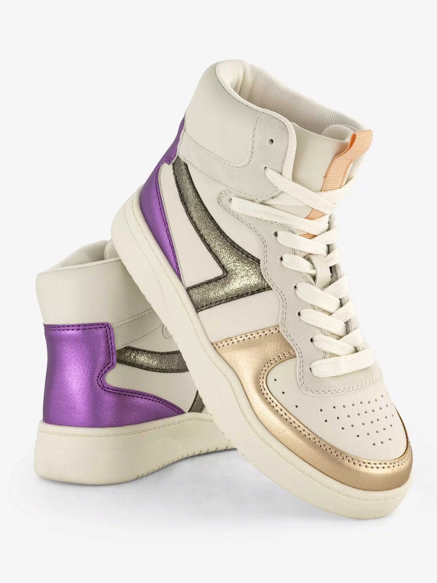 Sneakers | Oxmox Beige High Sneaker