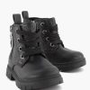 Boys' Shoes | Graceland Black Lace Boot Asterisk