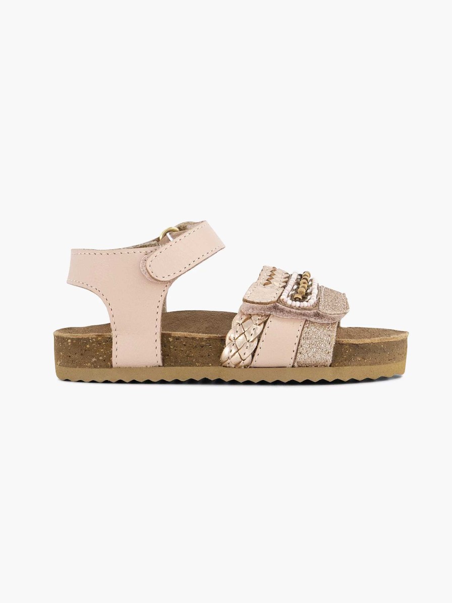 Boys' Shoes | Limelight girl Pink Leather Sandal Velcro