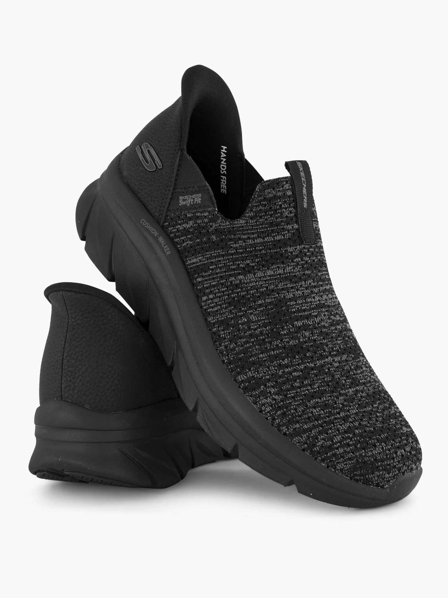 Sneakers | Skechers Black Sneaker Swift Fit - Hands Free